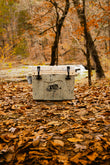 Taiga Coolers Desert Camo at state park camping
