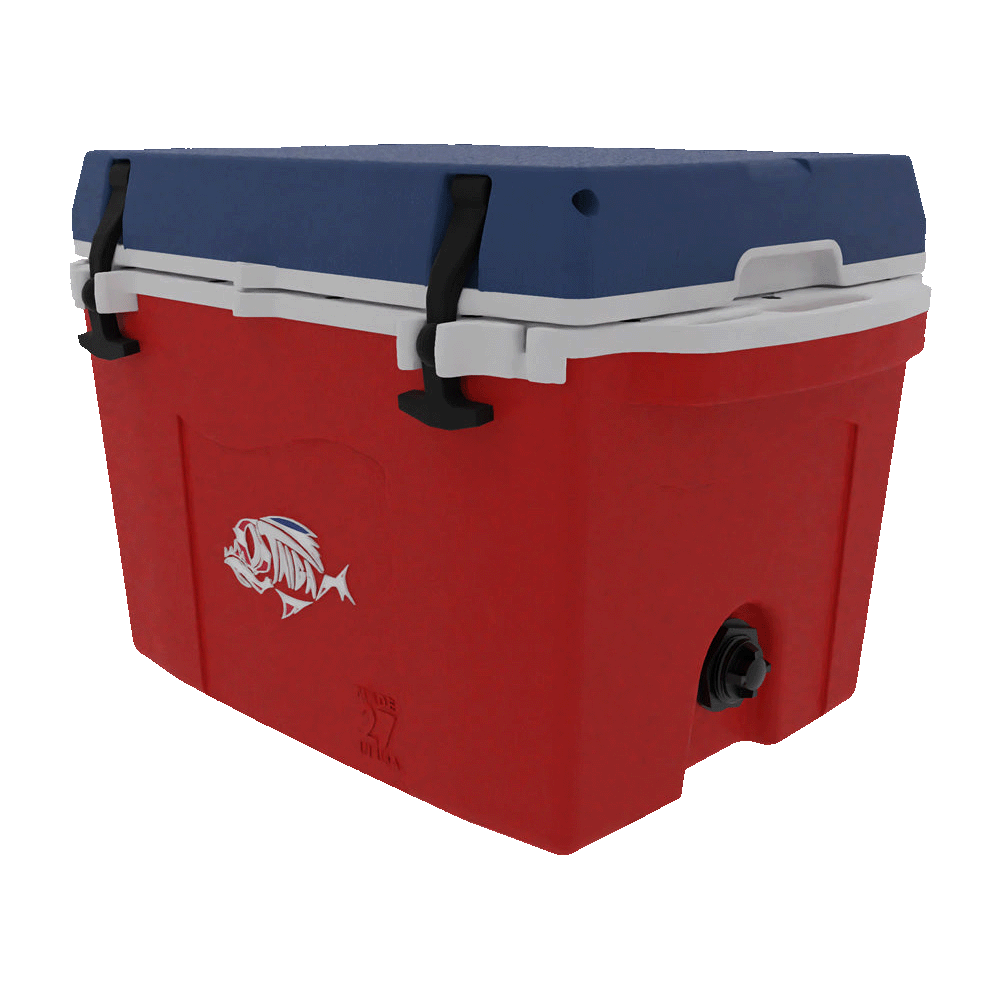 Taiga Coolers 27 Quart Red White and Blue Cooler