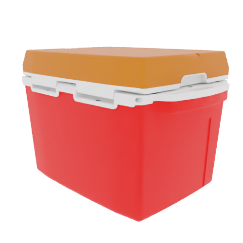 Taiga 27 Qt Heavy Duty Ice Chest – Red Base, Burnt Orange Lid – Rugged American Made Hard Cooler