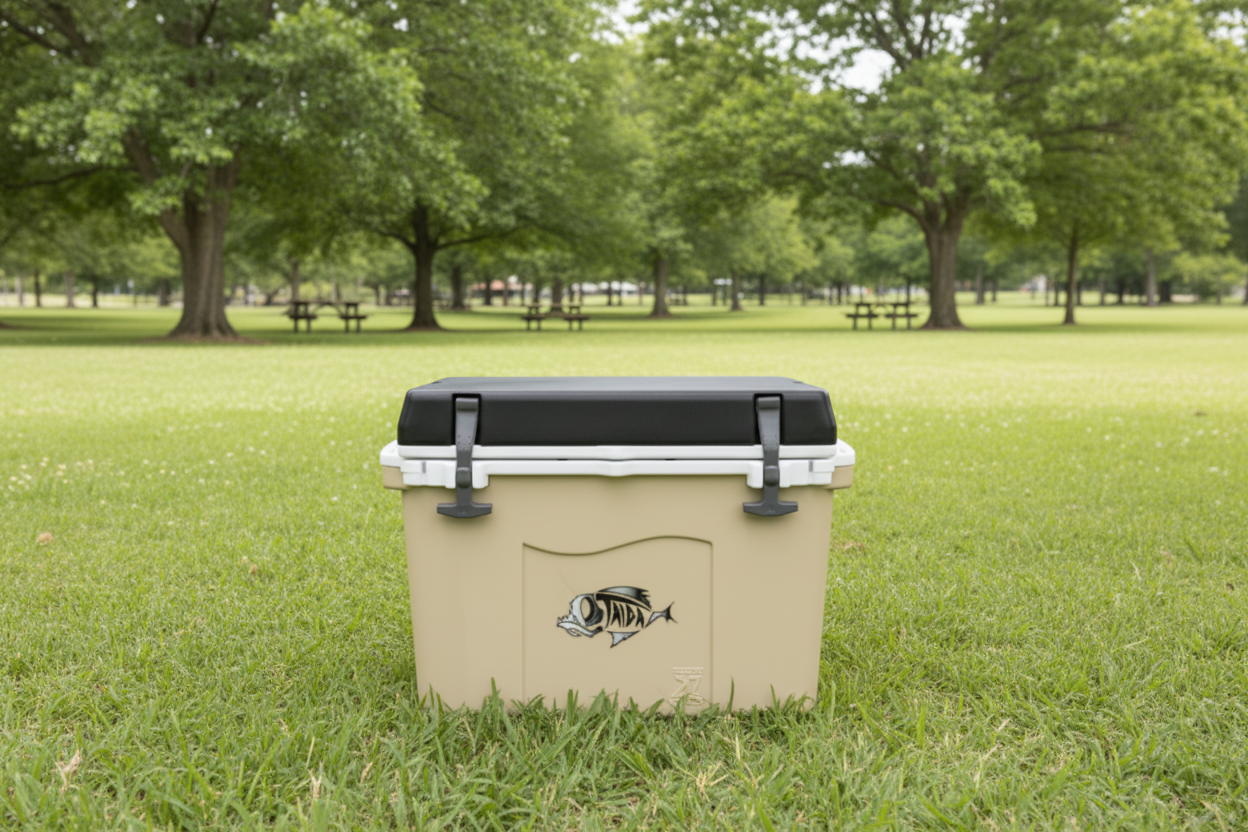 Taiga 27QT Hard Cooler – Tan Base with Black Lid | Hunting Ice Chest