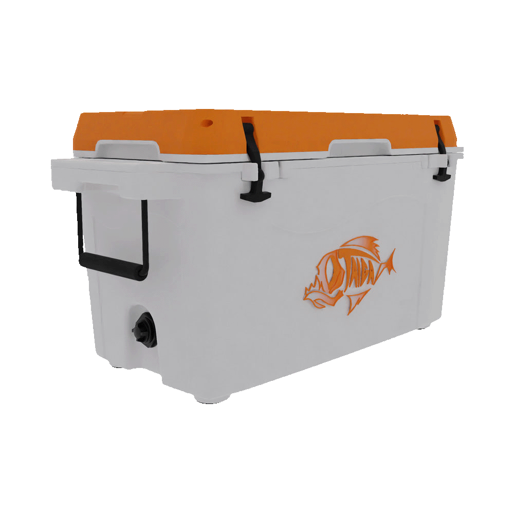 cooler box for fishing Taiga Coolers 55 Quart Orange Cooler