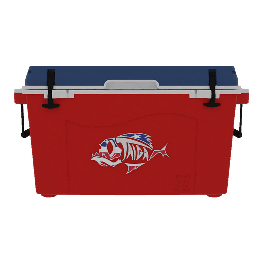 Taiga Coolers 55 Quart Red White and Blue Cooler