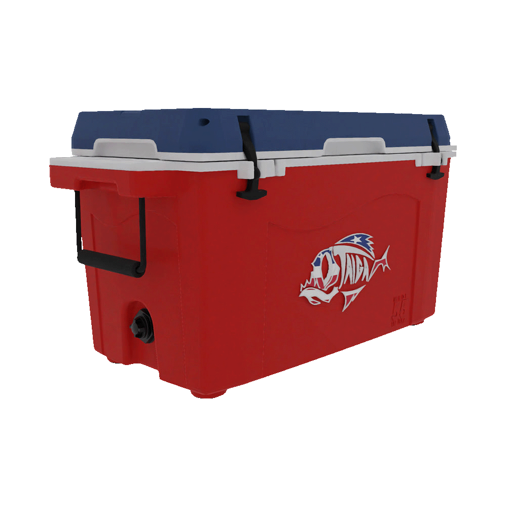 Taiga Coolers 55 Quart Red White and Blue Cooler