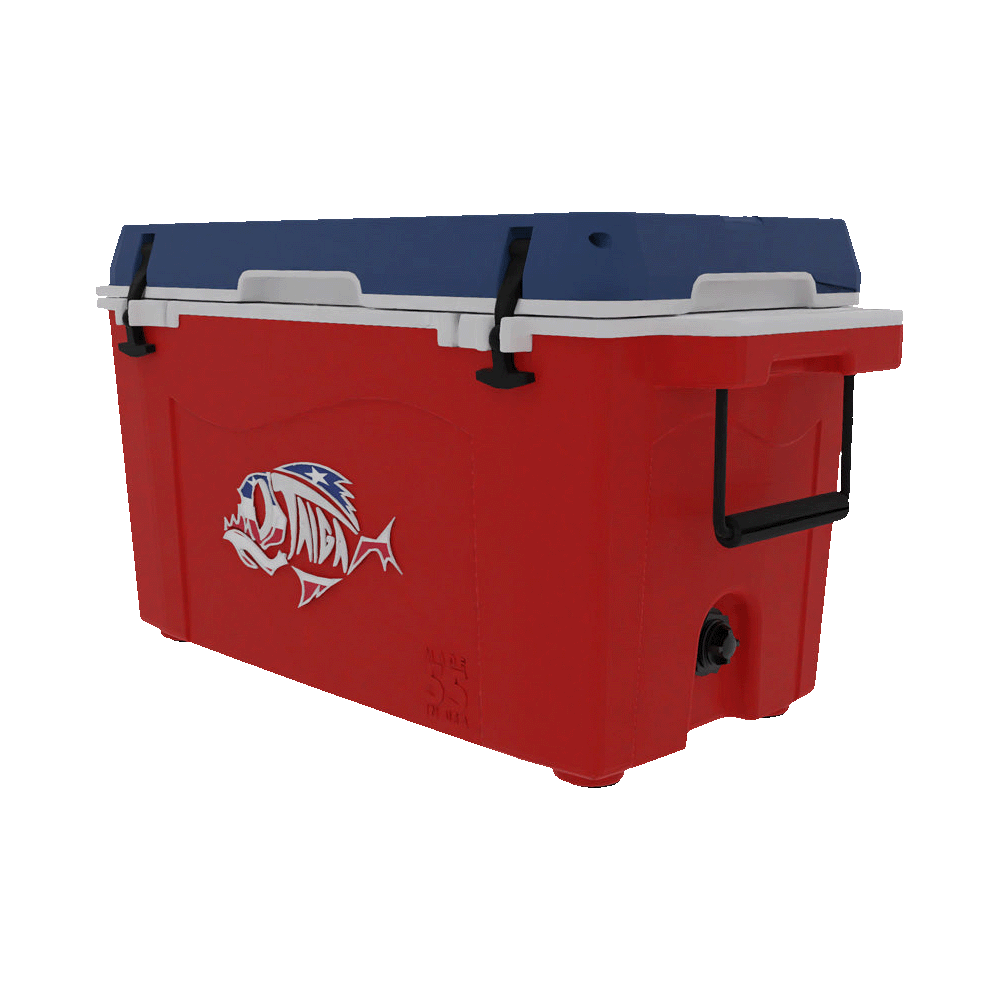 Taiga Coolers 55 Quart Red White and Blue Cooler