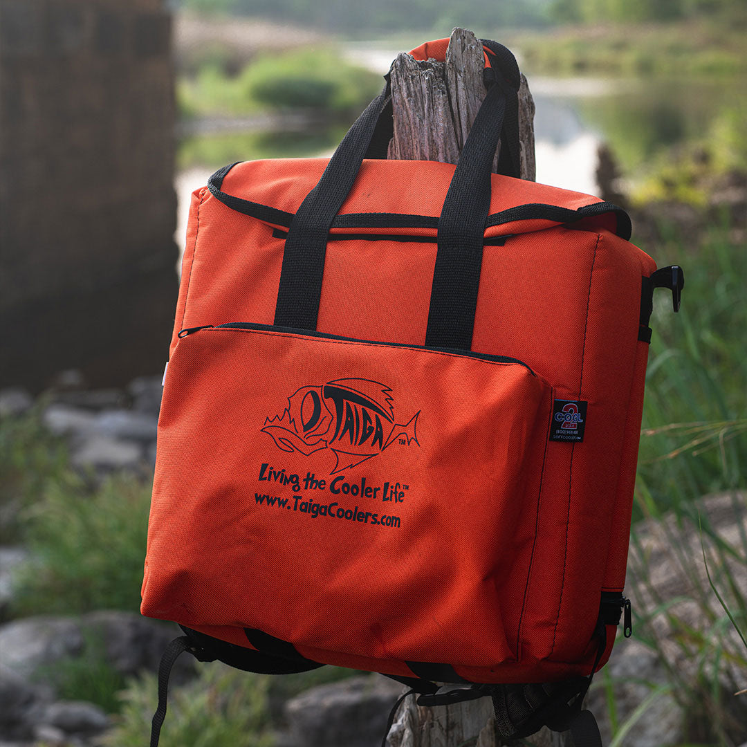 Taiga Orange Back Pack Cooler