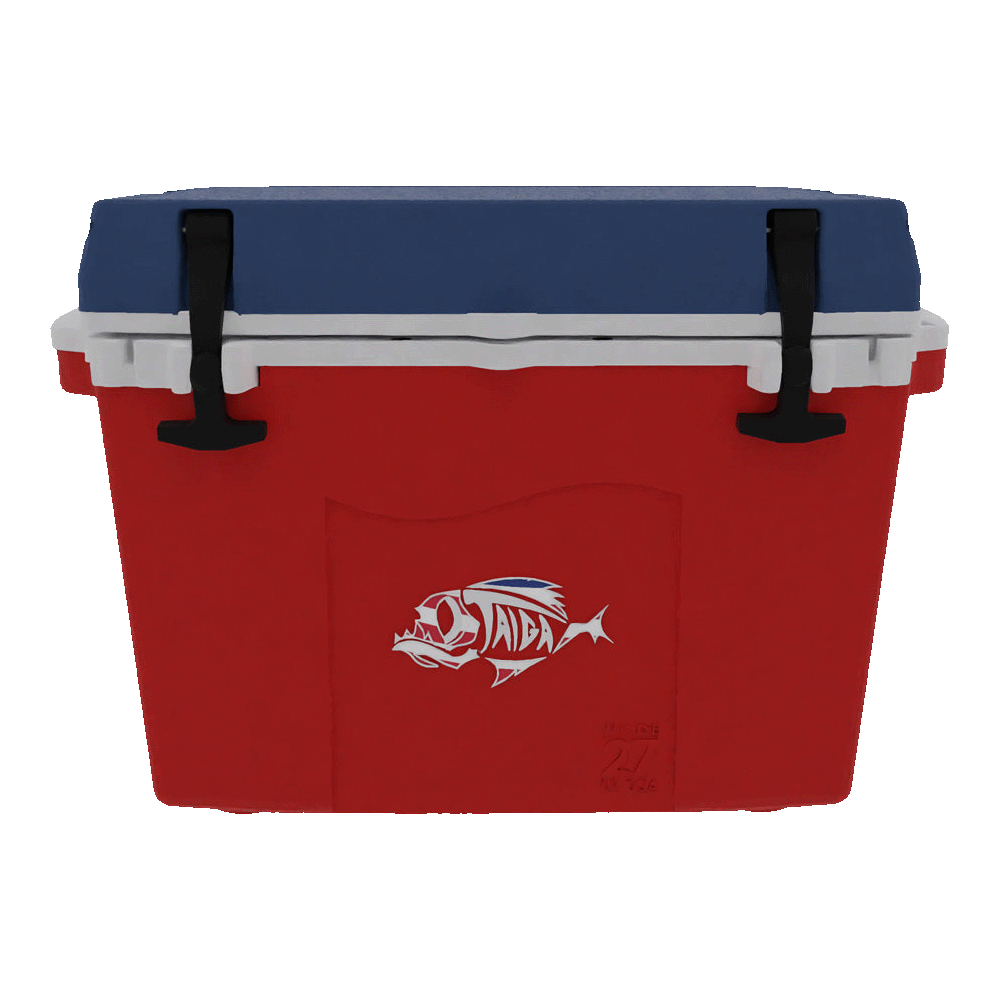 Taiga Coolers 27 Quart Red White and Blue Cooler