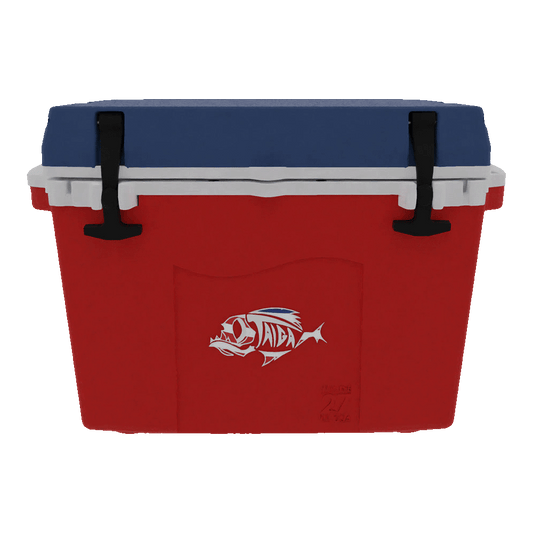 Taiga Coolers 27 Quart Red White and Blue Cooler