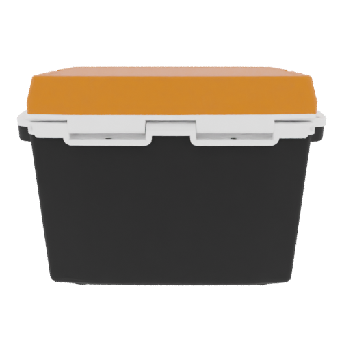 Taiga 27 Quart Black Cooler with Burnt Orange Lid – Rugged Outdoor Hard Sided Cooler Made in the USA