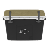 Taiga 27 Quart Black Cooler with Tan Lid – Rugged Hard Shell Outdoor Ice Chest