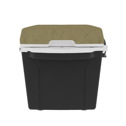 Taiga 27 Quart Black Cooler with Desert Camouflage Lid – Boating Ice Chest for Rugged Marine Use