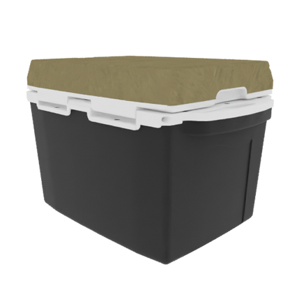 Taiga 27 Quart Black Cooler with Desert Camouflage Lid – Boating Ice Chest for Rugged Marine Use
