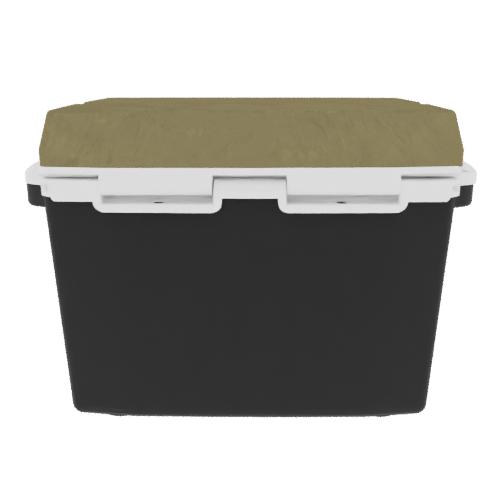 Taiga 27 Quart Black Cooler with Desert Camouflage Lid – Boating Ice Chest for Rugged Marine Use