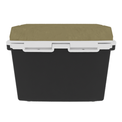 Taiga 27 Quart Black Cooler with Desert Camouflage Lid – Boating Ice Chest for Rugged Marine Use
