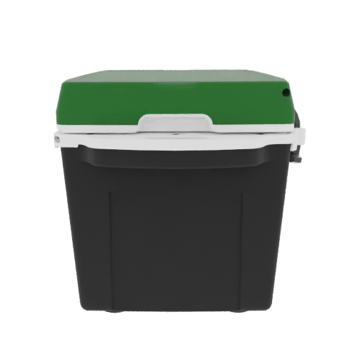 Taiga 27 Quart Black Cooler with Green Lid – Hunting & Fishing Ice Chest Built for the Field