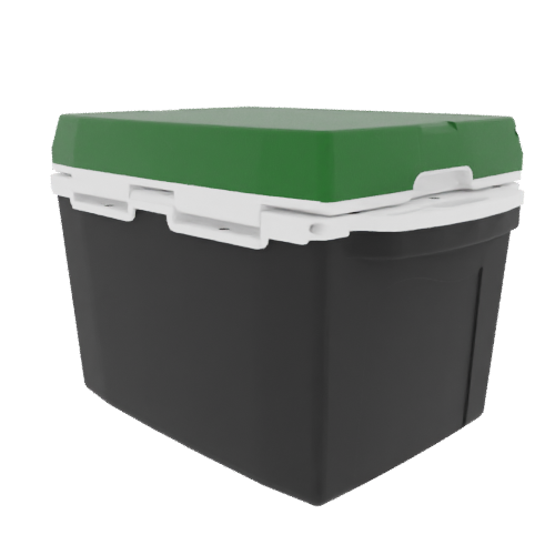 Taiga 27 Quart Black Cooler with Green Lid – Hunting & Fishing Ice Chest Built for the Field