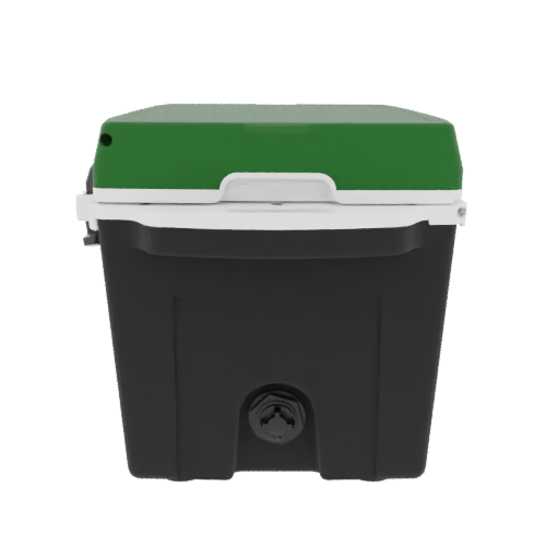 Taiga 27 Quart Black Cooler with Green Lid – Hunting & Fishing Ice Chest Built for the Field