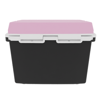 Taiga 27 Quart Black Cooler with Pink Lid – Hard Sided Camping Ice Chest Made in the USA