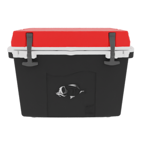Taiga 27 Quart Black Cooler with Red Lid – Rugged Outdoor Adventure Cooler Built for the Wild