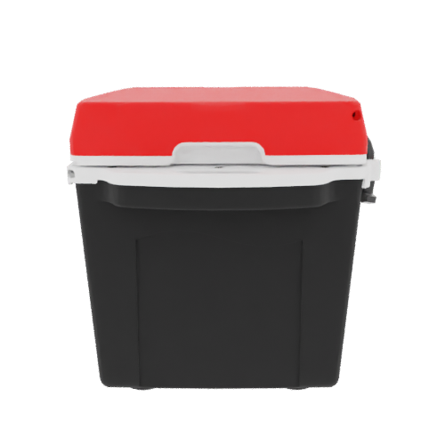 Taiga 27 Quart Black Cooler with Red Lid – Rugged Outdoor Adventure Cooler Built for the Wild