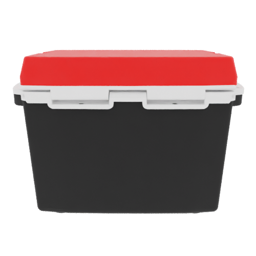 Taiga 27 Quart Black Cooler with Red Lid – Rugged Outdoor Adventure Cooler Built for the Wild