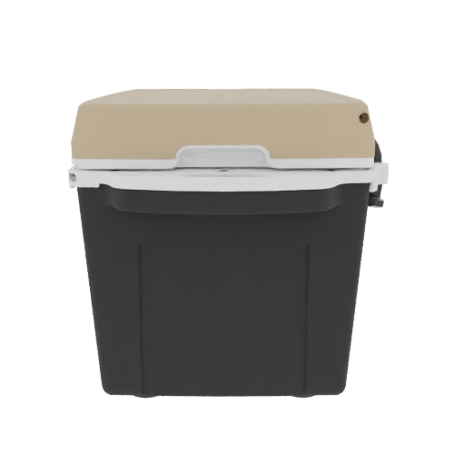 Taiga 27 Quart Black Cooler with Tan Lid – Rugged Boating & Marine Ice Chest Made in the USA