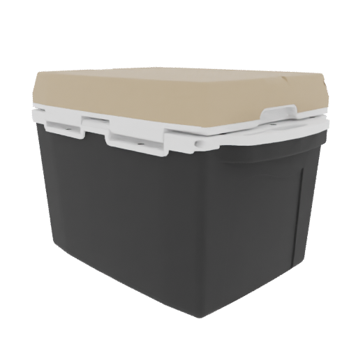 Taiga 27 Quart Black Cooler with Tan Lid – Rugged Boating & Marine Ice Chest Made in the USA