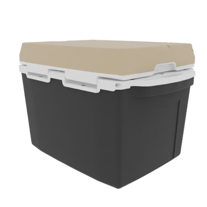 Taiga 27 Quart Black Cooler with Tan Lid – Rugged Boating & Marine Ice Chest Made in the USA