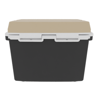 Taiga 27 Quart Black Cooler with Tan Lid – Rugged Boating & Marine Ice Chest Made in the USA