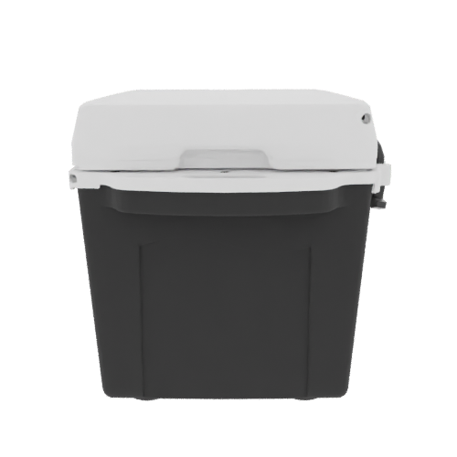 Taiga 27 Quart Black Cooler with White Lid – Marine-Ready Boating Ice Chest Built in the USA