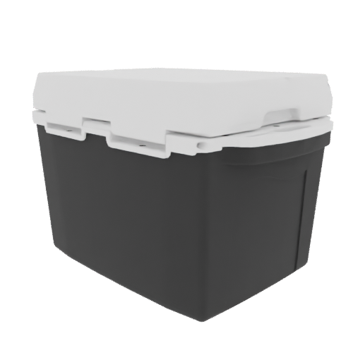 Taiga 27 Quart Black Cooler with White Lid – Marine-Ready Boating Ice Chest Built in the USA