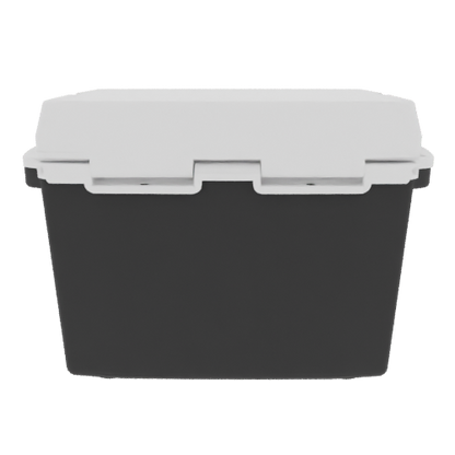 Taiga 27 Quart Black Cooler with White Lid – Marine-Ready Boating Ice Chest Built in the USA