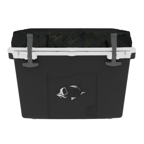Taiga 27 Quart Black Cooler with Camouflage Lid – Rugged Marine Ice Chest for Boats & Offshore