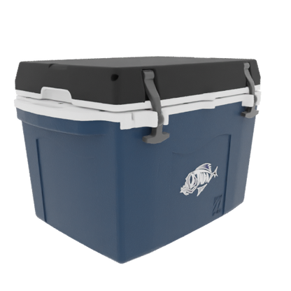 Taiga 27 Quart Blue Cooler with Black Lid – Rugged Hard-Sided Ice Chest Built for the Outdoors