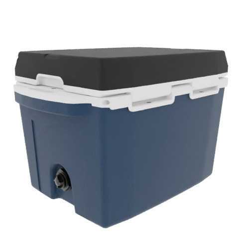 Taiga 27 Quart Blue Cooler with Black Lid – Rugged Hard-Sided Ice Chest Built for the Outdoors