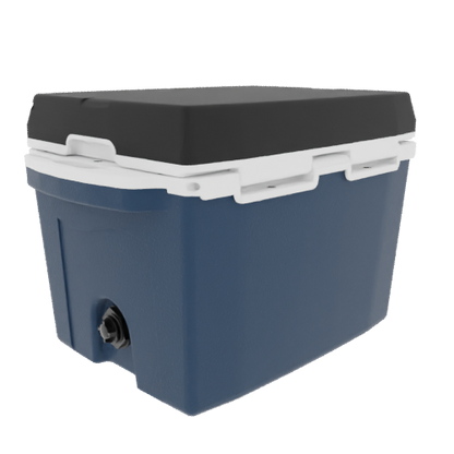 Taiga 27 Quart Blue Cooler with Black Lid – Rugged Hard-Sided Ice Chest Built for the Outdoors