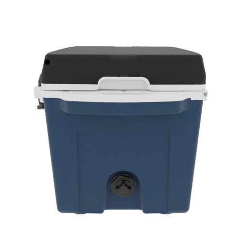 Taiga 27 Quart Blue Cooler with Black Lid – Rugged Hard-Sided Ice Chest Built for the Outdoors