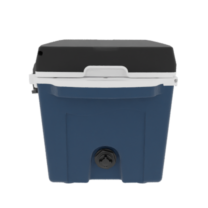 Taiga 27 Quart Blue Cooler with Black Lid – Rugged Hard-Sided Ice Chest Built for the Outdoors