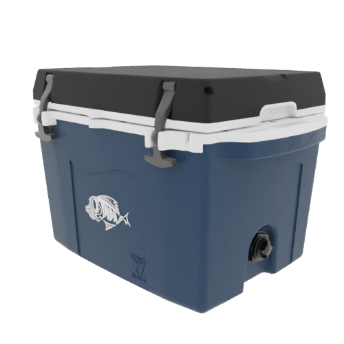 Taiga 27 Quart Blue Cooler with Black Lid – Rugged Hard-Sided Ice Chest Built for the Outdoors