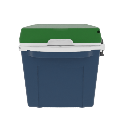 Taiga 27 Quart Blue Cooler with Green Lid – Boat Ice Chest Made in USA