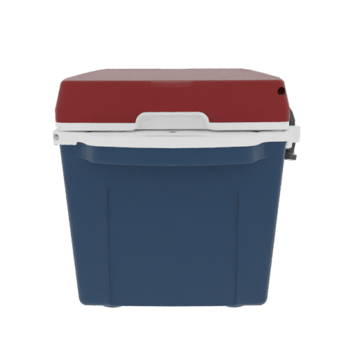 Taiga 27 Quart Blue Cooler with Maroon Lid – Compact Outdoor Ice Chest Built Tough in the USA