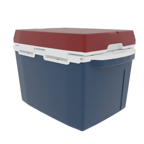 Taiga 27 Quart Blue Cooler with Maroon Lid – Compact Outdoor Ice Chest Built Tough in the USA
