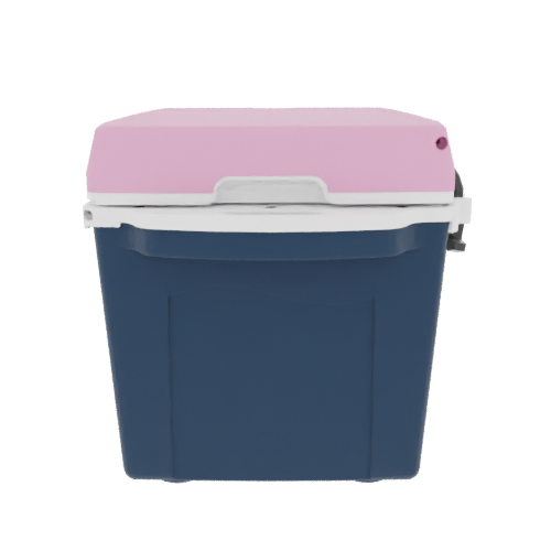 Taiga 27 Quart Blue Cooler with Pink Lid – Stylish Personal Travel Cooler