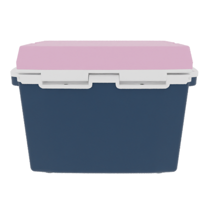 Taiga 27 Quart Blue Cooler with Pink Lid – Stylish Personal Travel Cooler