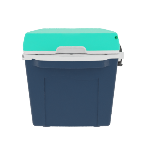 Taiga 27 Quart Blue Cooler with Seafoam Lid – American-Made Personal Ice Chest for the Outdoors