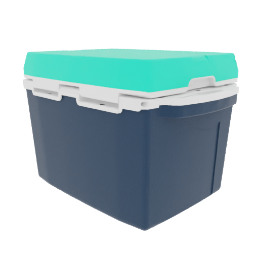 Taiga 27 Quart Blue Cooler with Seafoam Lid – American-Made Personal Ice Chest for the Outdoors