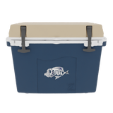 Taiga 27 Quart Blue Cooler with Tan Lid – Durable Small Hard Cooler for Hunting & Field Use