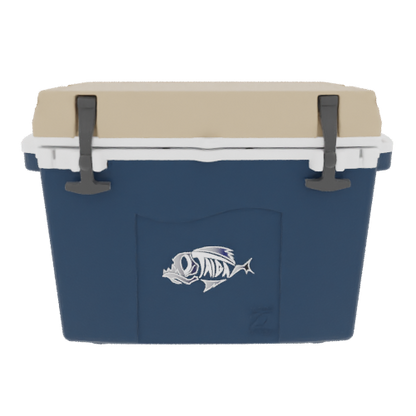 Taiga 27 Quart Blue Cooler with Tan Lid – Durable Small Hard Cooler for Hunting & Field Use