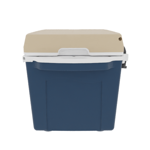 Taiga 27 Quart Blue Cooler with Tan Lid – Durable Small Hard Cooler for Hunting & Field Use