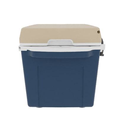 Taiga 27 Quart Blue Cooler with Tan Lid – Durable Small Hard Cooler for Hunting & Field Use