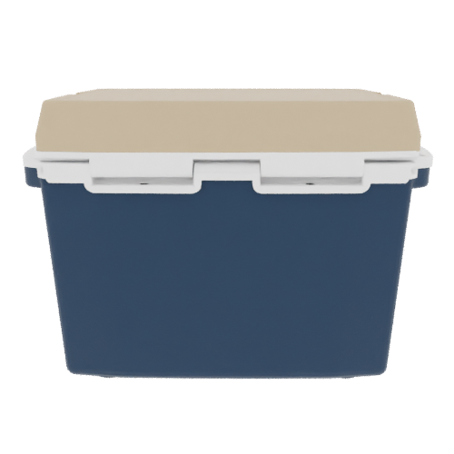 Taiga 27 Quart Blue Cooler with Tan Lid – Durable Small Hard Cooler for Hunting & Field Use